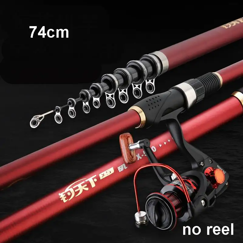 Caña corta Geegan ZZ375 de fibra de carbono para pesca - imagen 2