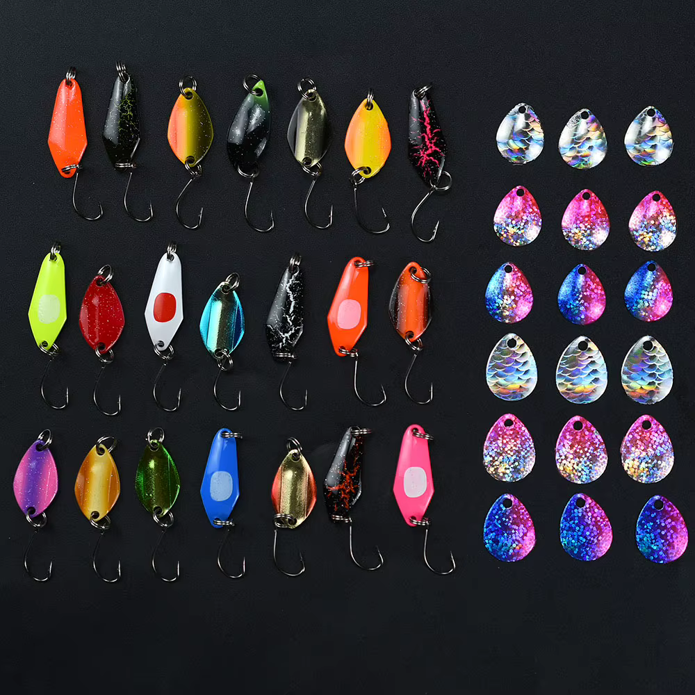 Cucharillas metálicas para trucha y black bass con acabado reflectante - imagen 5