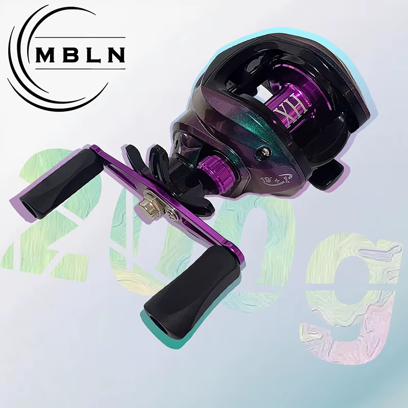 Carrete Baitcasting de alta velocidad con bobina de aluminio - imagen 2