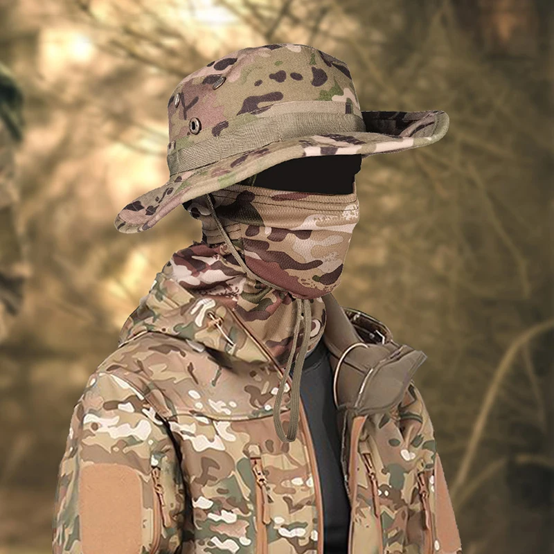 Detalle del patrón de camuflaje y costuras
