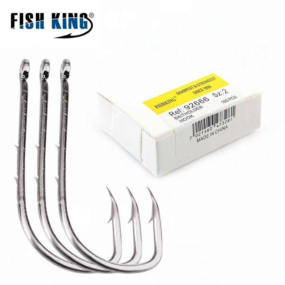 Fish King Anzuelos de acero al carbono – púas afiladas - imagen 3