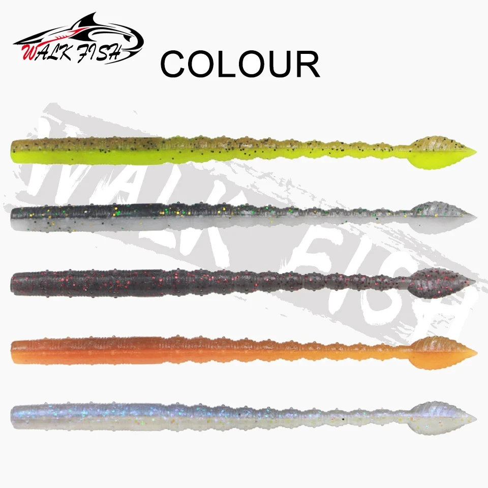 WALK FISH Vinilo worm flotante plano para trucha - imagen 4