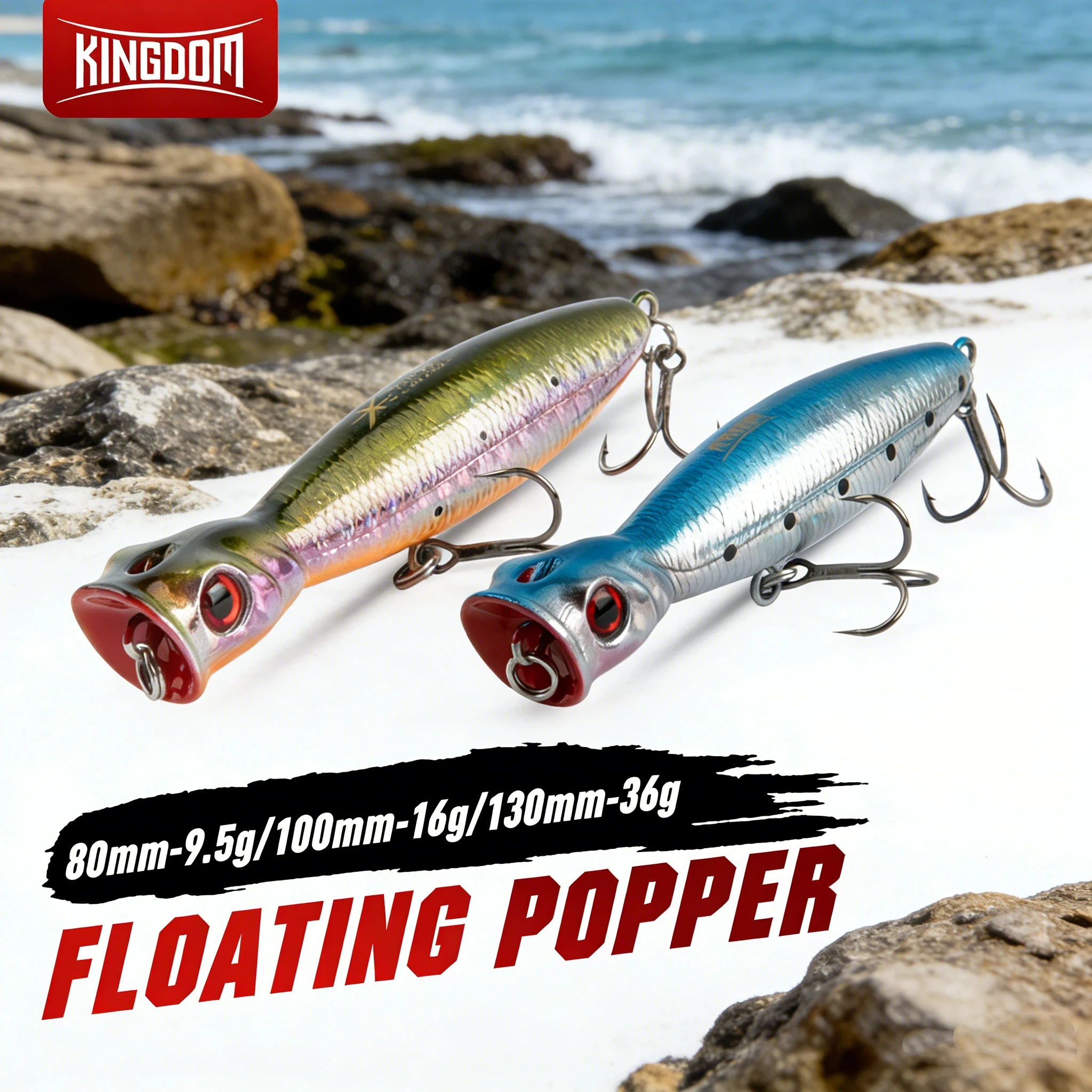KINGDOM Popper Señuelo Artificial Flotante para Depredadores - imagen 2