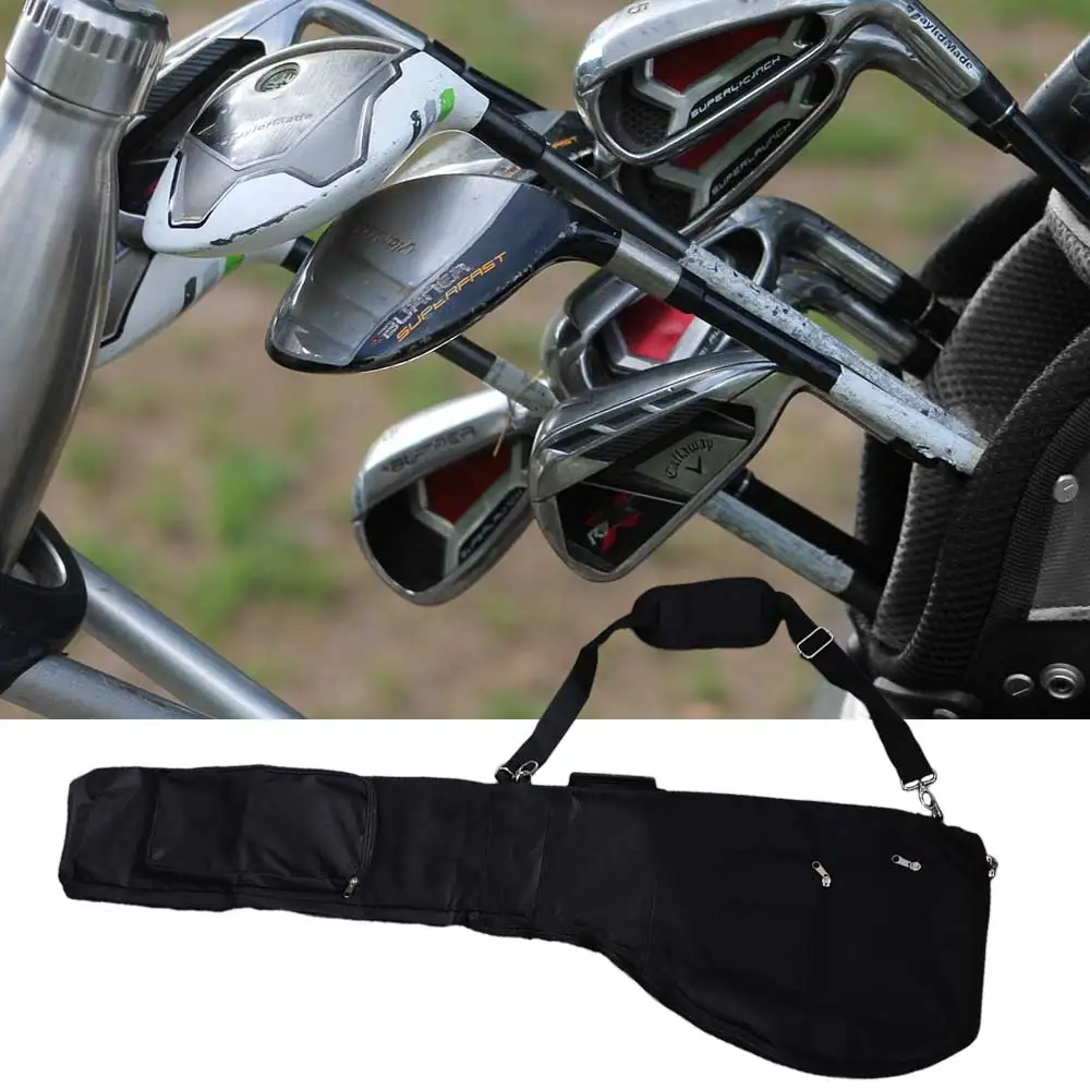 Regalo envuelto con la bolsa de golf dentro