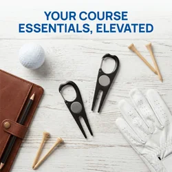 Herramienta plegable de reparación de golf con clip de bolsillo