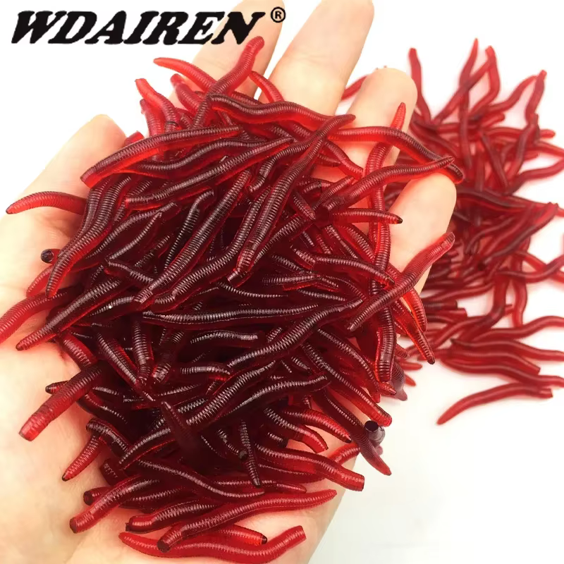 Gusano Rojo Salado para Carpa – Señuelo Cebo con Aroma Atrayente