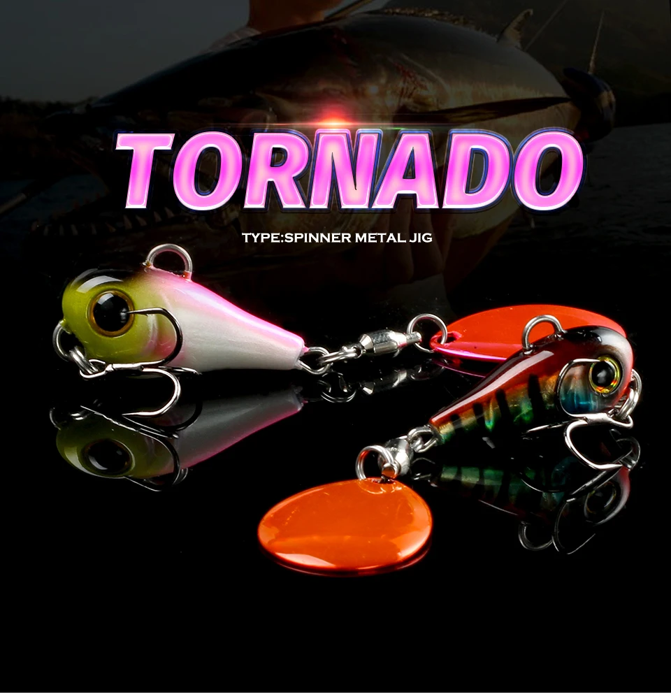 Spinner Shad vibra con acabado metálico