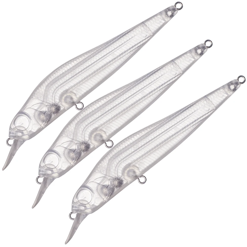 Cebo duro artificial en blanco tipo pececillo flotador