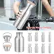 Botella de agua deportiva acero inoxidable a prueba de fugas para bici - imagen 4