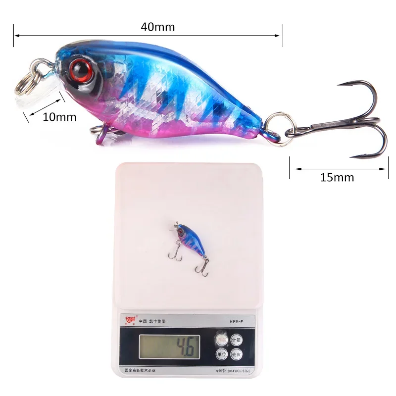 ALASICKA señuelo plástico ABS roca 3D con anillos dobles - imagen 4