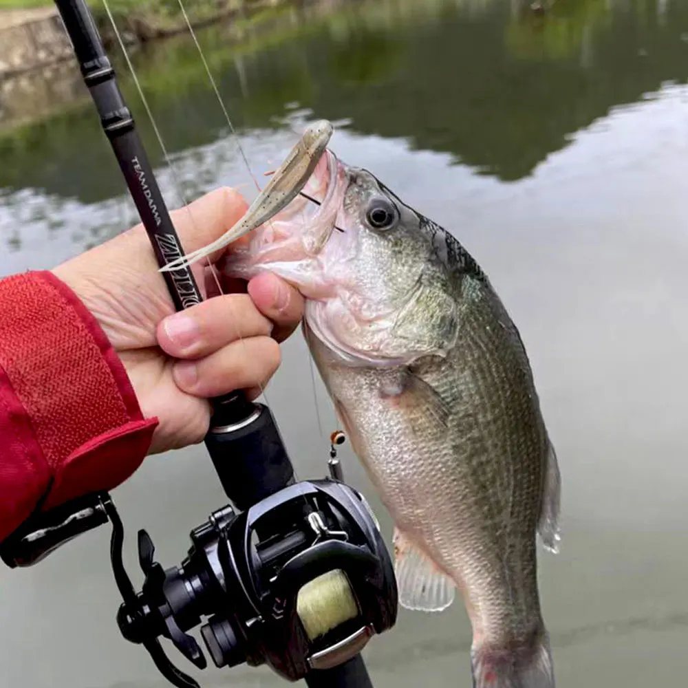 Sunmile Shad Jerkbait flotante – Señuelo de vinilo para lubina - imagen 2