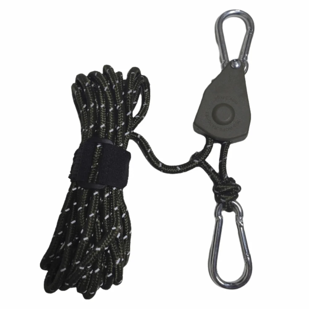 Cuerda reflectante con polea para toldo de carpa ajustable - imagen 4