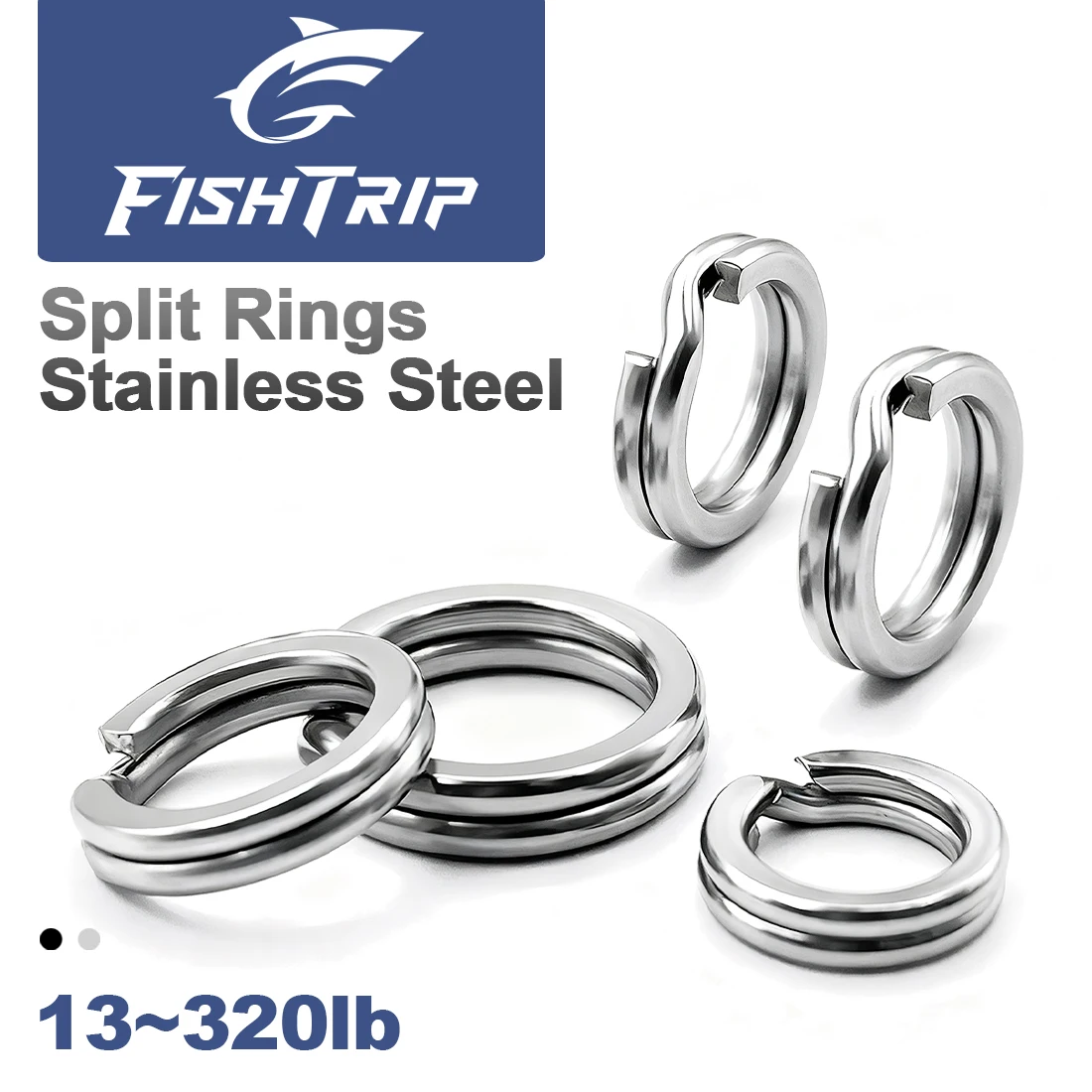 Anillas de pesca FishTrip acero inoxidable con enganche para señuelos - imagen 4