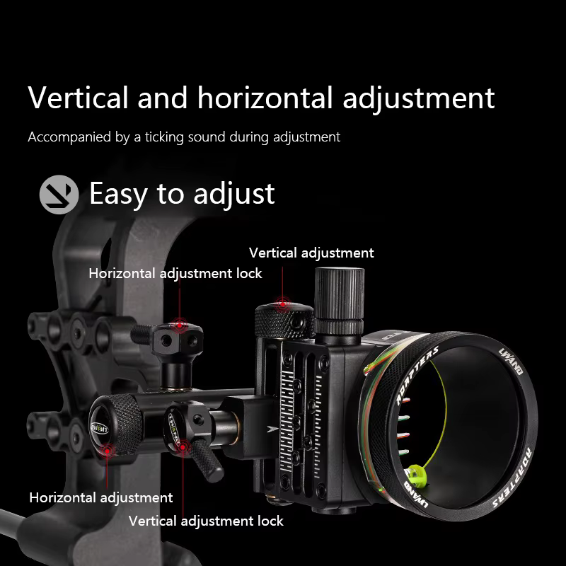 Sight Compound M2 - Accesorio metálico ajustable para arco de pesca - imagen 2
