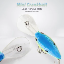 Crankbait mini deep diver duro para calamar y agua salada