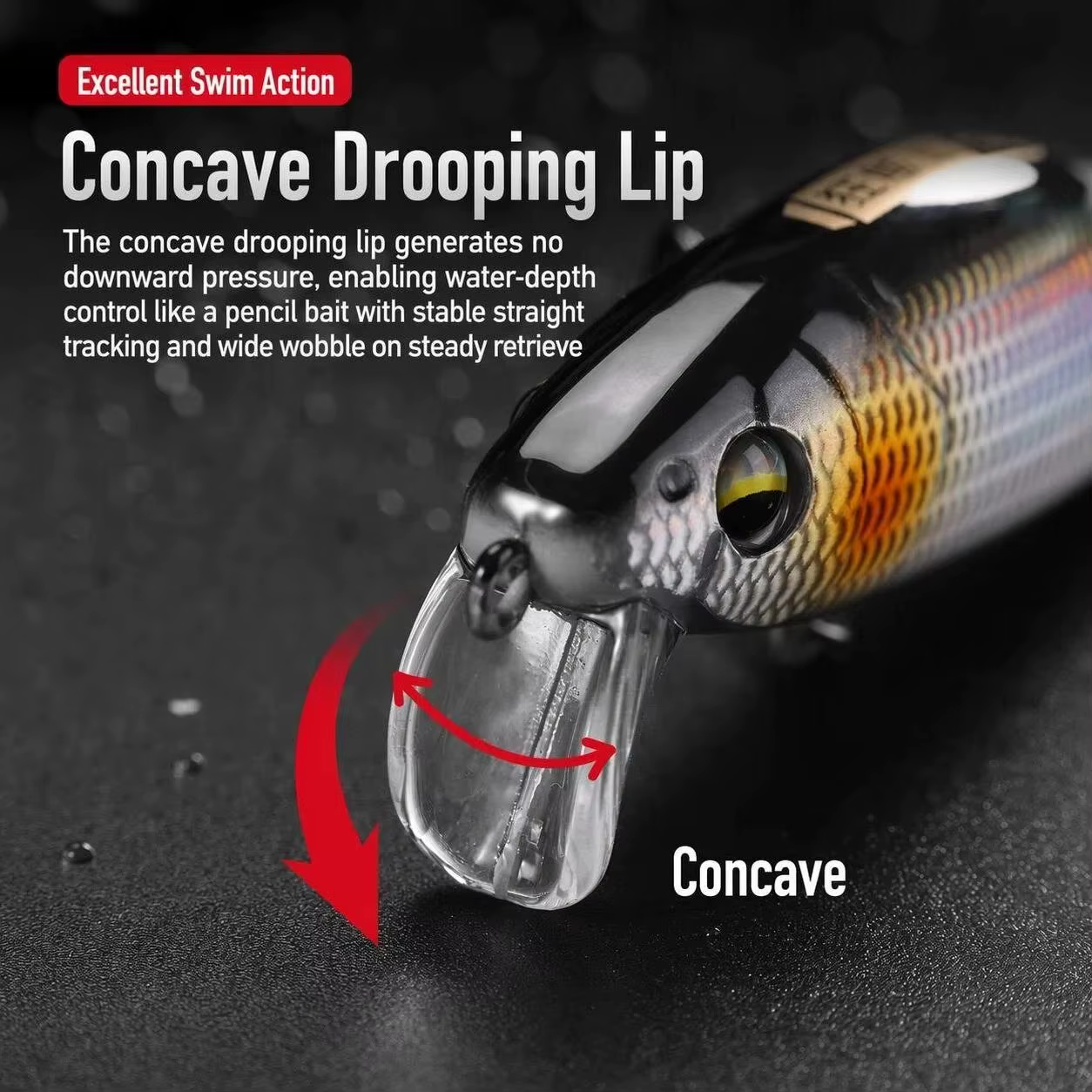 Señuelo duro crankbait 4,5 cm para trucha y lucio – rockfishing - imagen 2