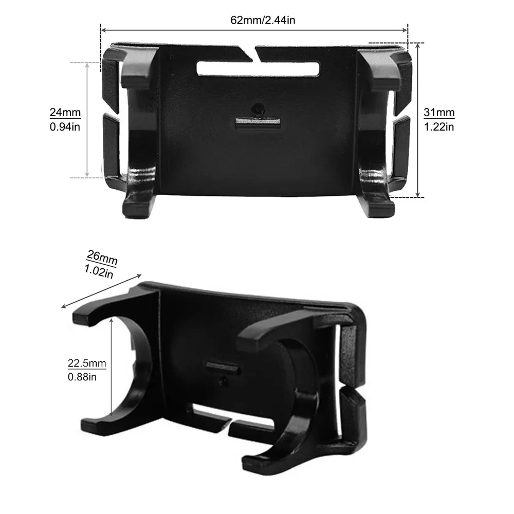 Soporte de montaje para linterna LED vista frontal