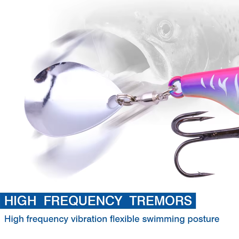 FJORD señuelo spinner swimbait para perca con cola vibratoria - imagen 3
