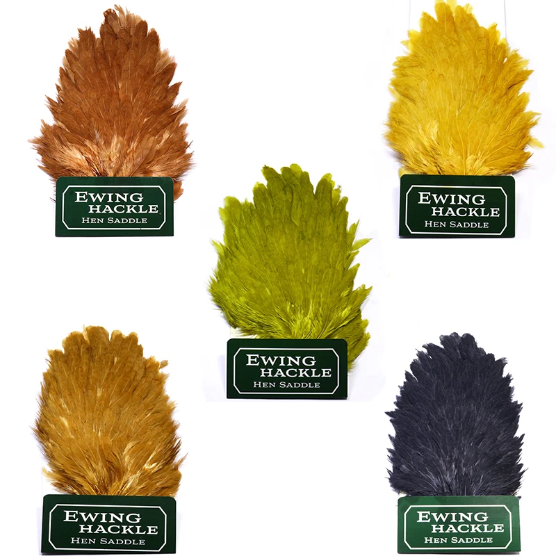 Plumas Hackle de gallina americana en varios colores para moscas - imagen 4