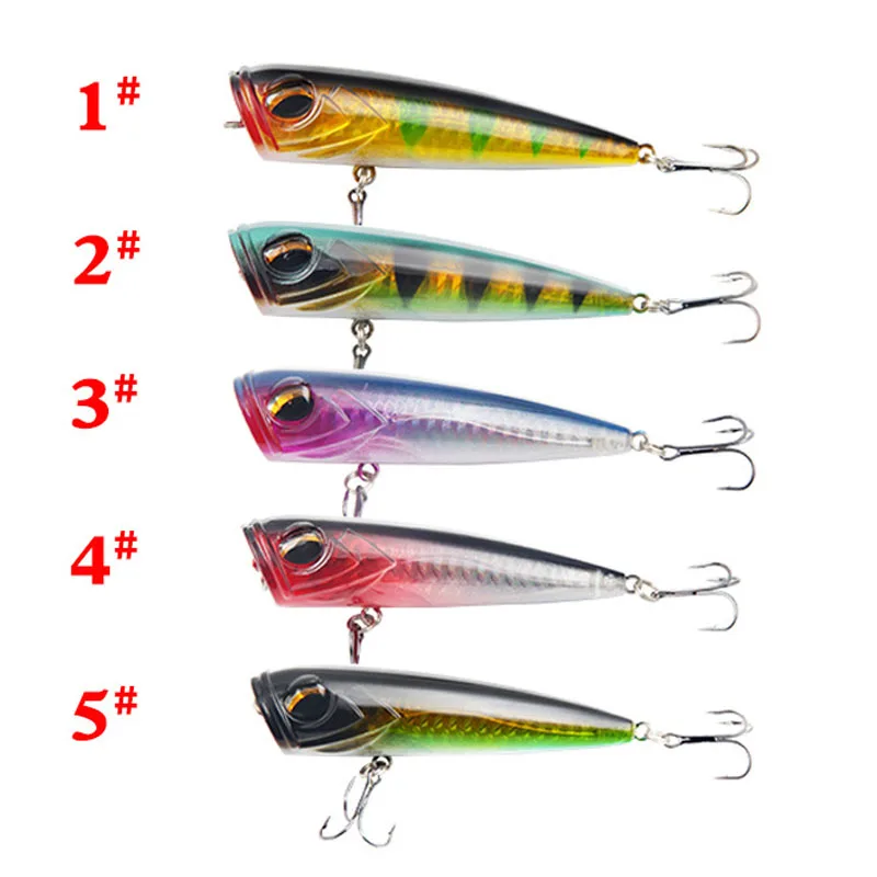 Señuelo flotante Pencil para lubina y lucio, crankbait con ojos tridimensionales - imagen 5