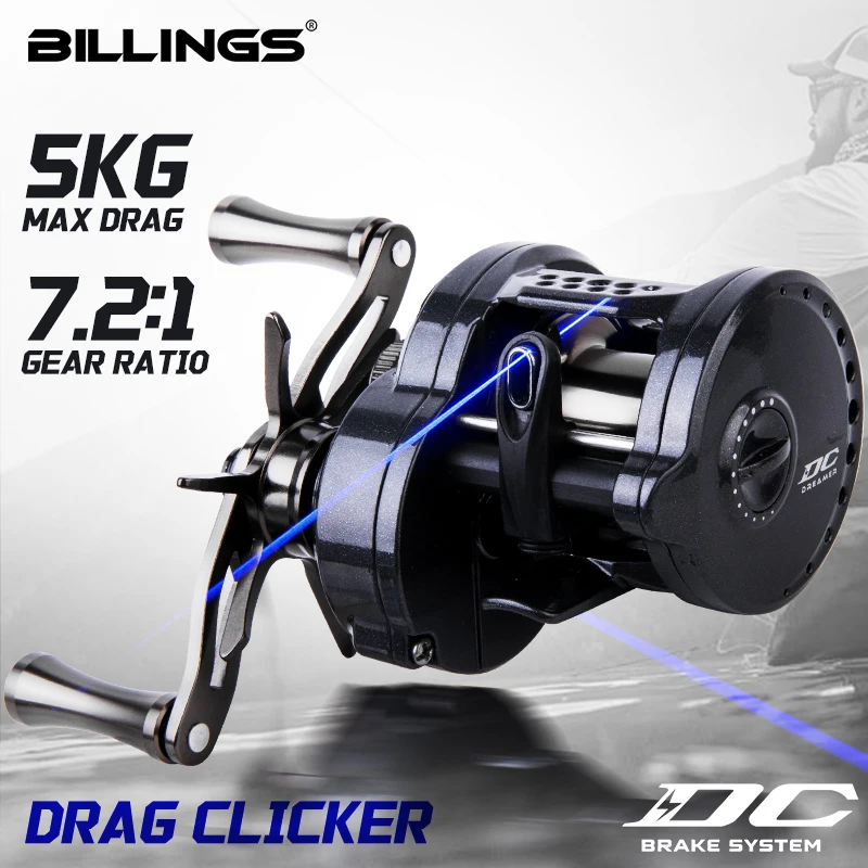 Carrete BILLINGS con control digital y freno inteligente
