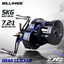 Carrete BILLINGS con control digital y freno inteligente
