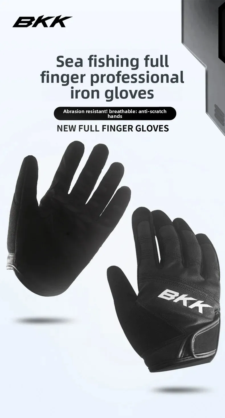 Guantes de pesca BKK de medio dedo