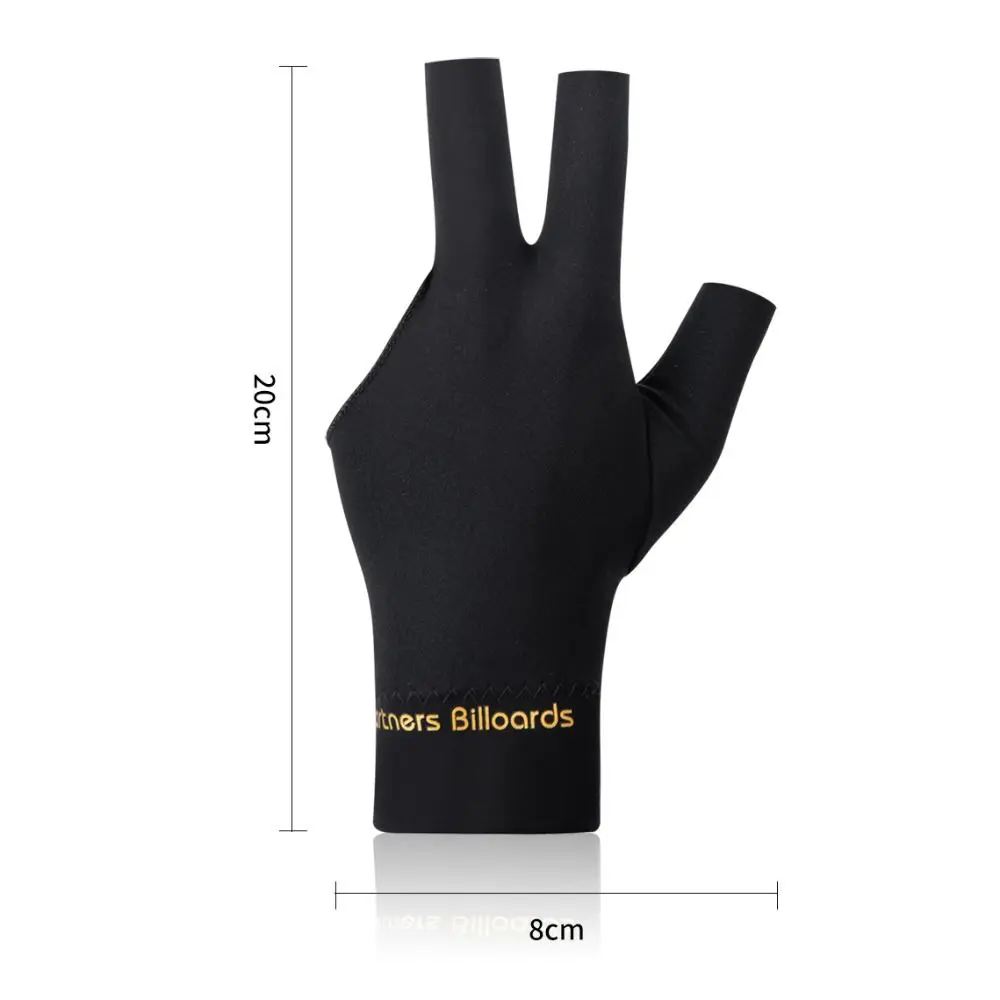 Guante de billar elástico antideslizante de tres dedos transpirables - imagen 3