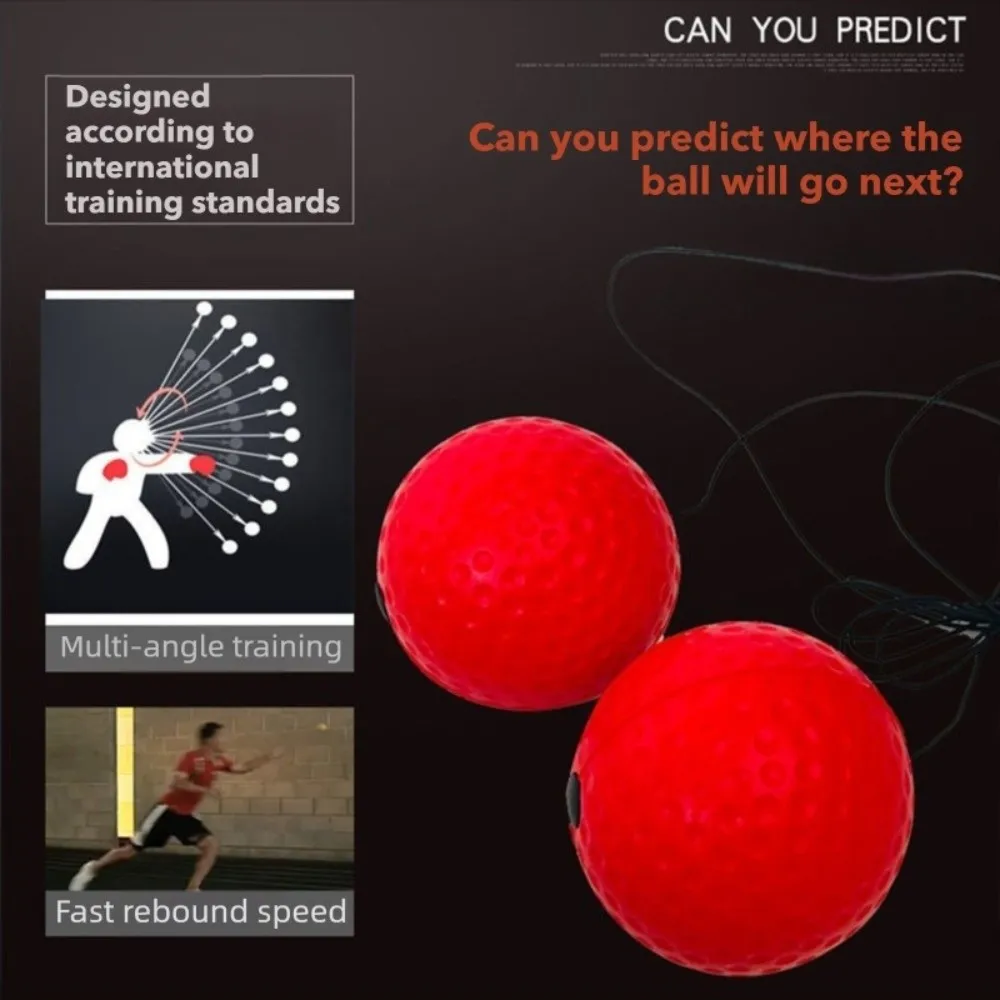 Reflex Punching Ball de PU, pelota de reacción con diadema - imagen 3