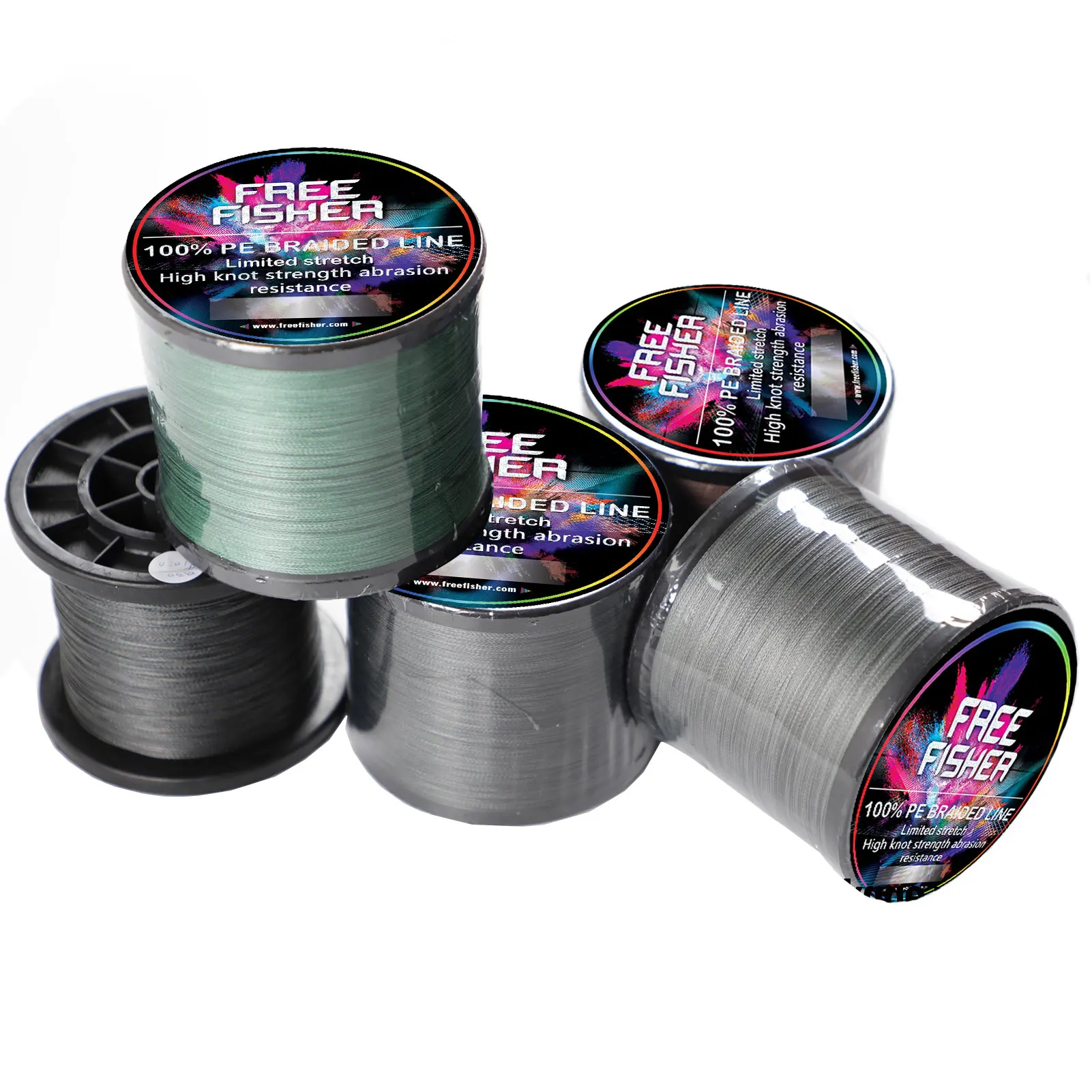 Línea trenzada PE FREE FISHER – cable multifilamento para pesca - imagen 2