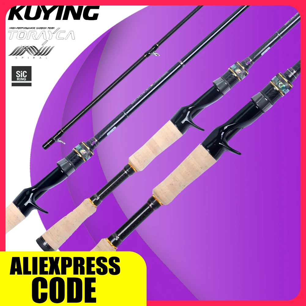 KUYING DUKE caña de casting Bass Master FUJI SIC Toray carbono - imagen 2
