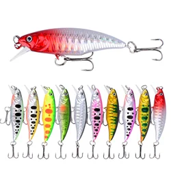 Wobbler Minnow flotante tipo crankbait artificial para lucio