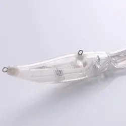 Señuelos minnow de lengüeta larga sin pintar para wobbling