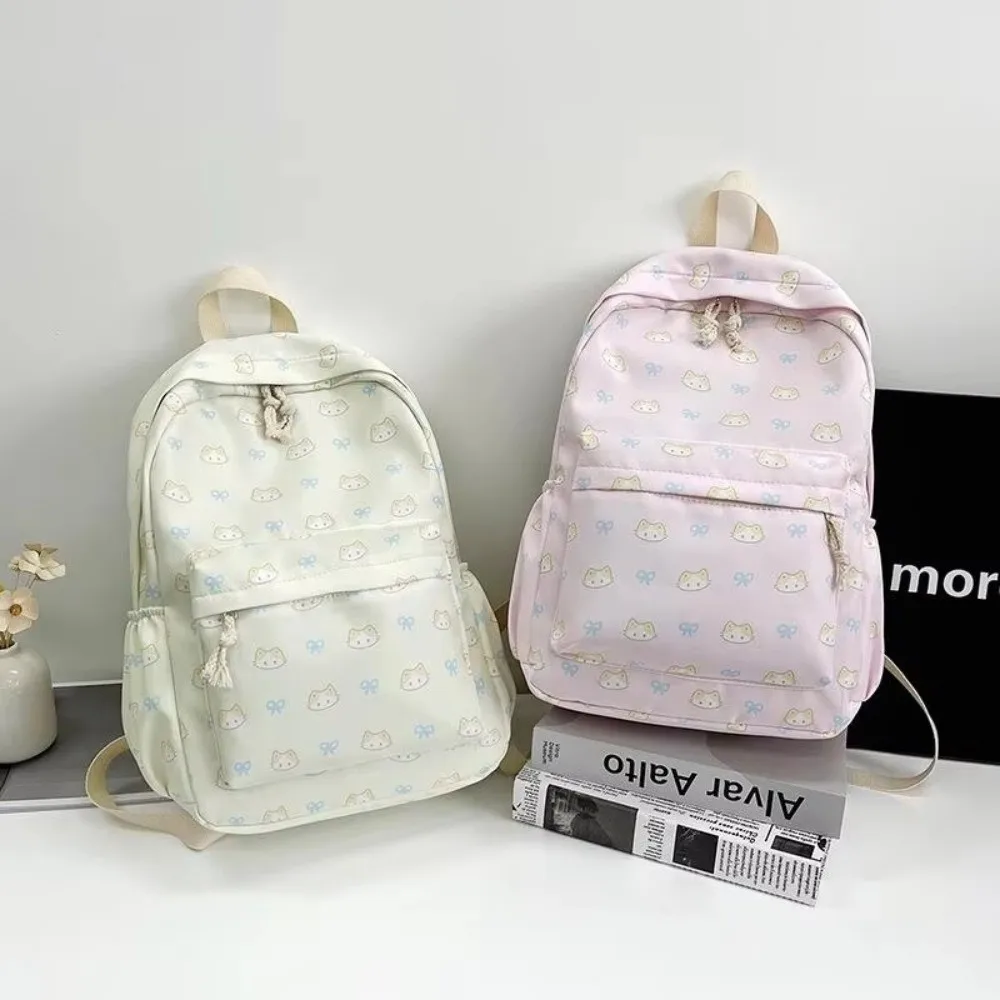 Mochila de gato estampado impermeable y ligera, gran capacidad - imagen 2