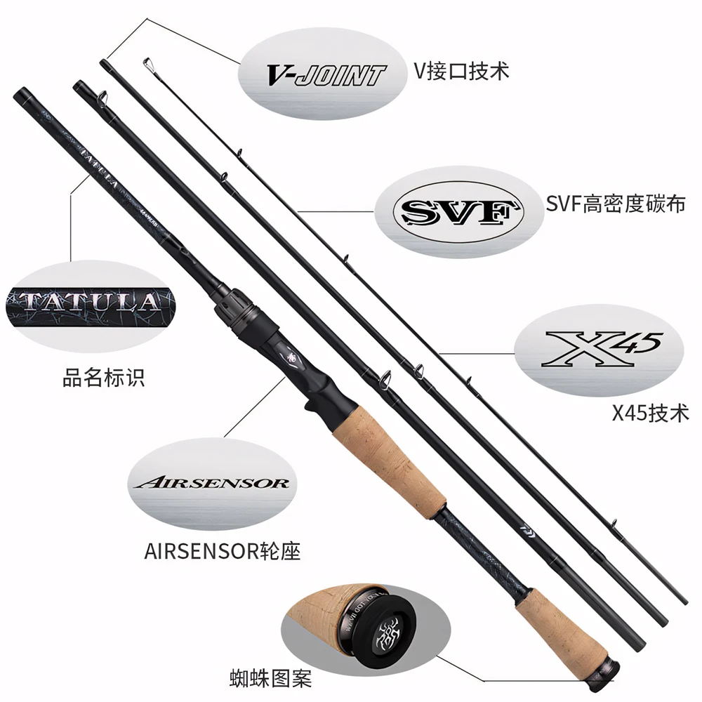 Caña de pesca Daiwa Tatula Travel 4S rápida de carbono spinning - imagen 3