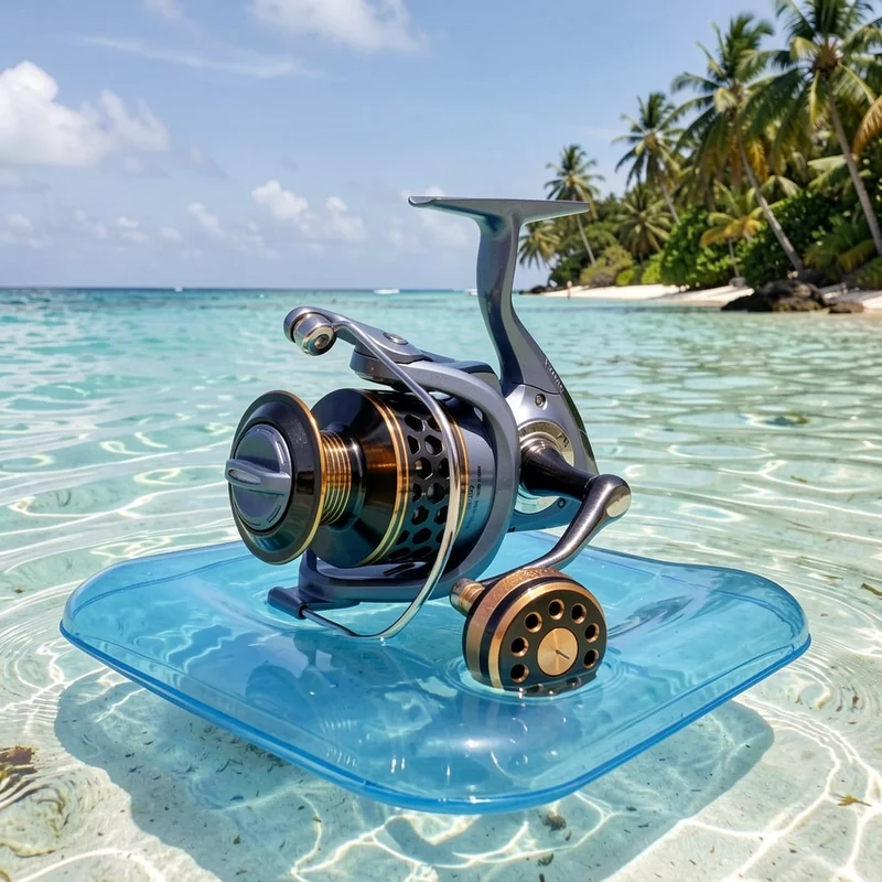 Carrete de pesca giratorio con cuerpo de grafito y metal - imagen 4