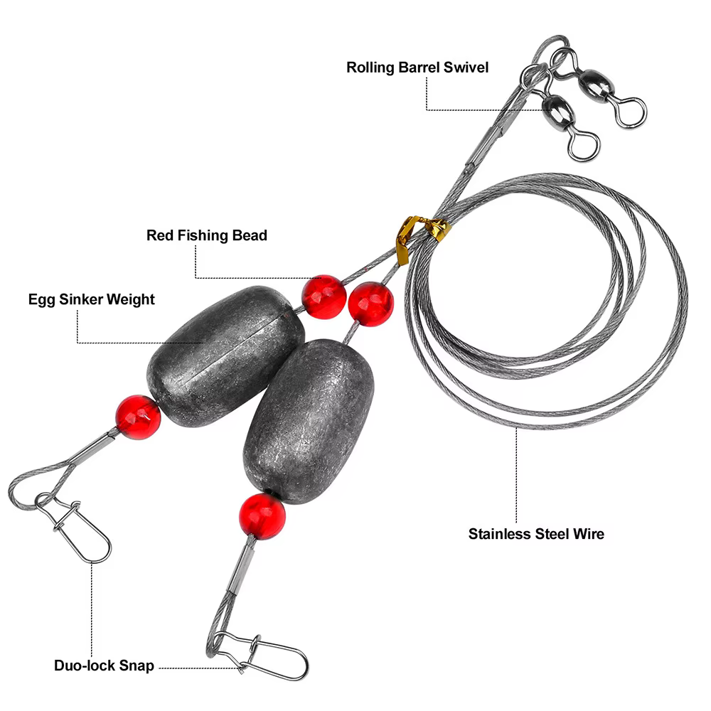 Emerillons de cobre y acero – Tapones para huevos de pesca - imagen 4