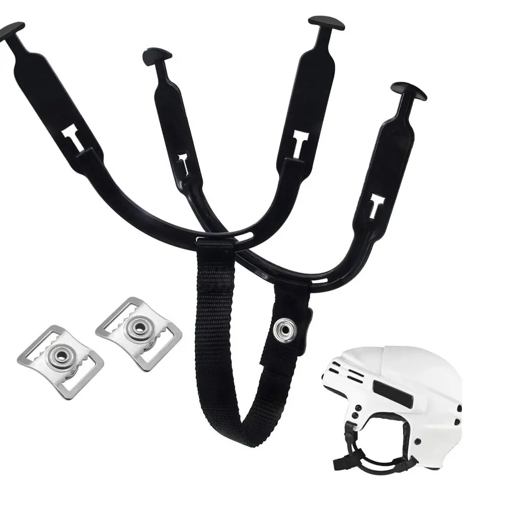 Correa barbilla desmontable casco hockey liberación rápida ajustable - imagen 3