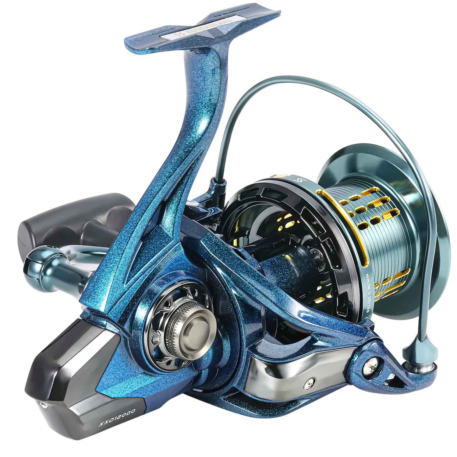 Carrete giratorio Sougayilang 10000 – Jigging trolling metal completo - imagen 5
