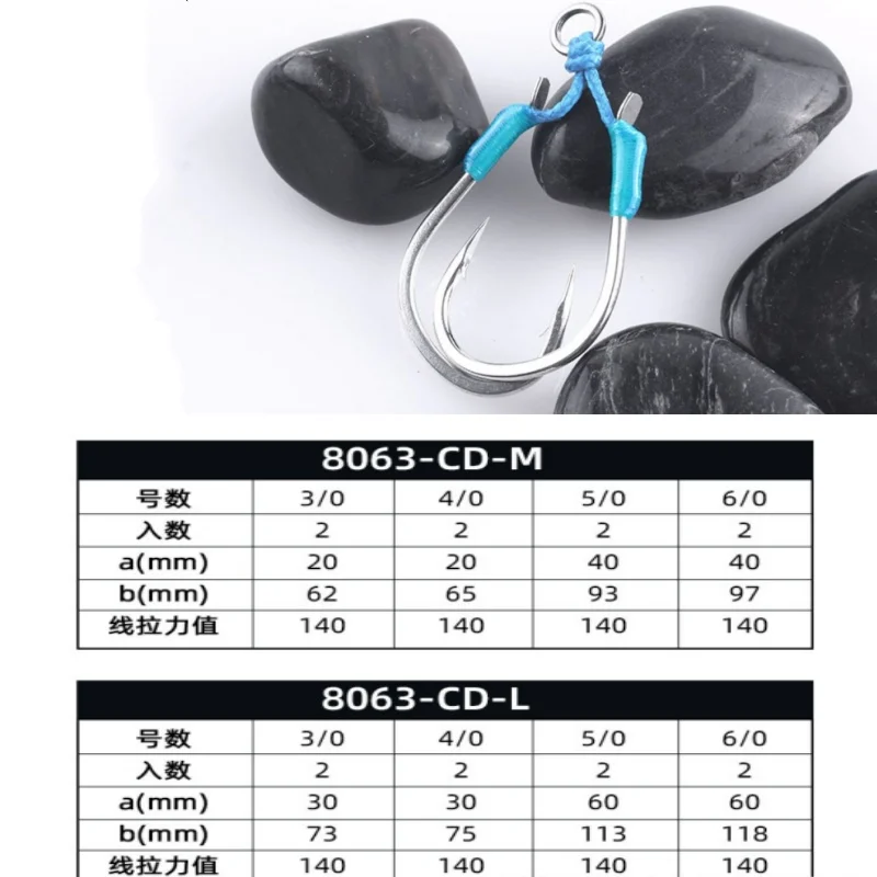 Anzuelos BBK SF8063-CD ligeros para Boa de mar - imagen 4