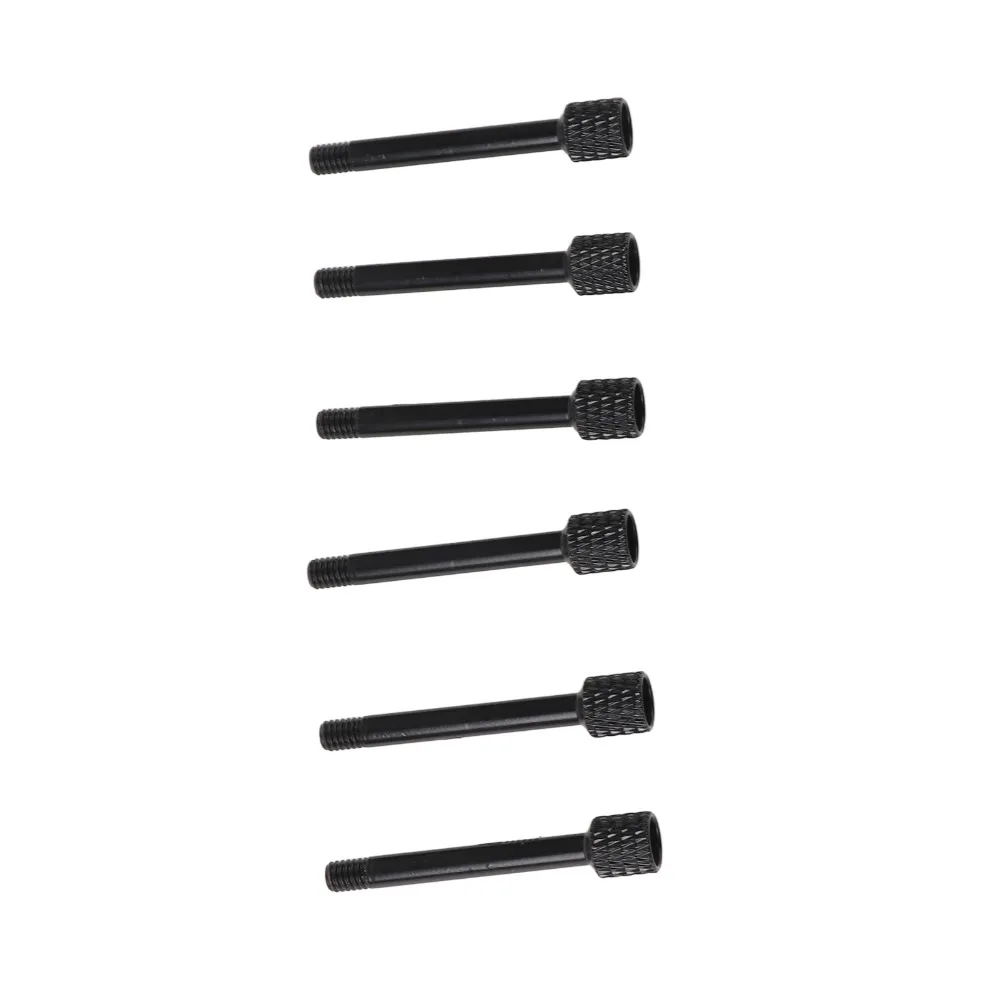 Tornillos puente de guitarra bloqueo cuerdas negras metal - imagen 2