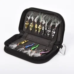 Bolsa multiusos para señuelos pesca anzuelos triples cucharas trucha