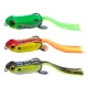 Goture Frog Lure señuelo de superficie ojos 3D y cola de silicona