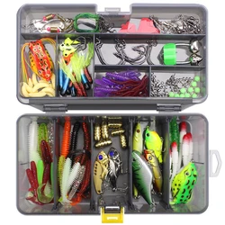Kit de señuelos FREE FISHER con gusanos, ranas y pulpos