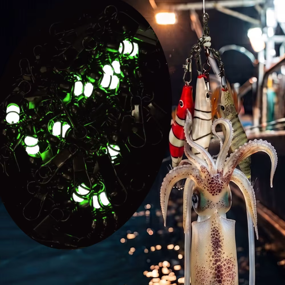 Juego Señuelos Calamar con Anzuelo Luminoso - imagen 4
