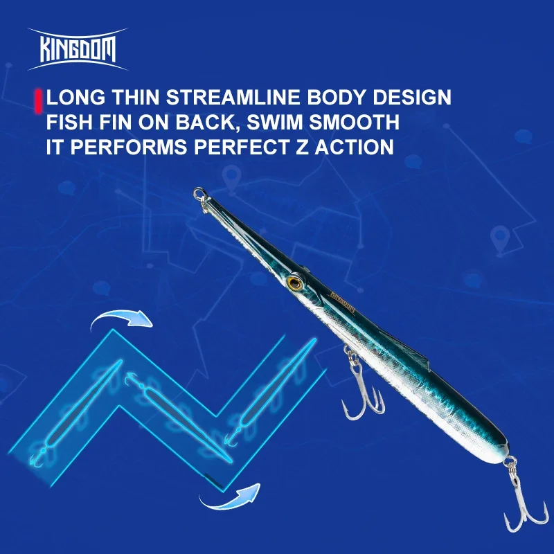 Kingdom Señuelo Lápiz Stickbait Flotante Hundimiento - imagen 3