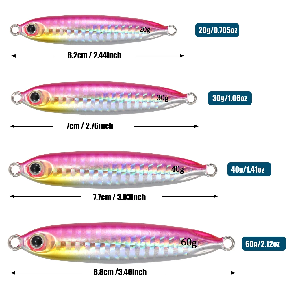 CASTFUN Blatt Cast Slim señuelo lubina Jigging de metal fundido - imagen 4