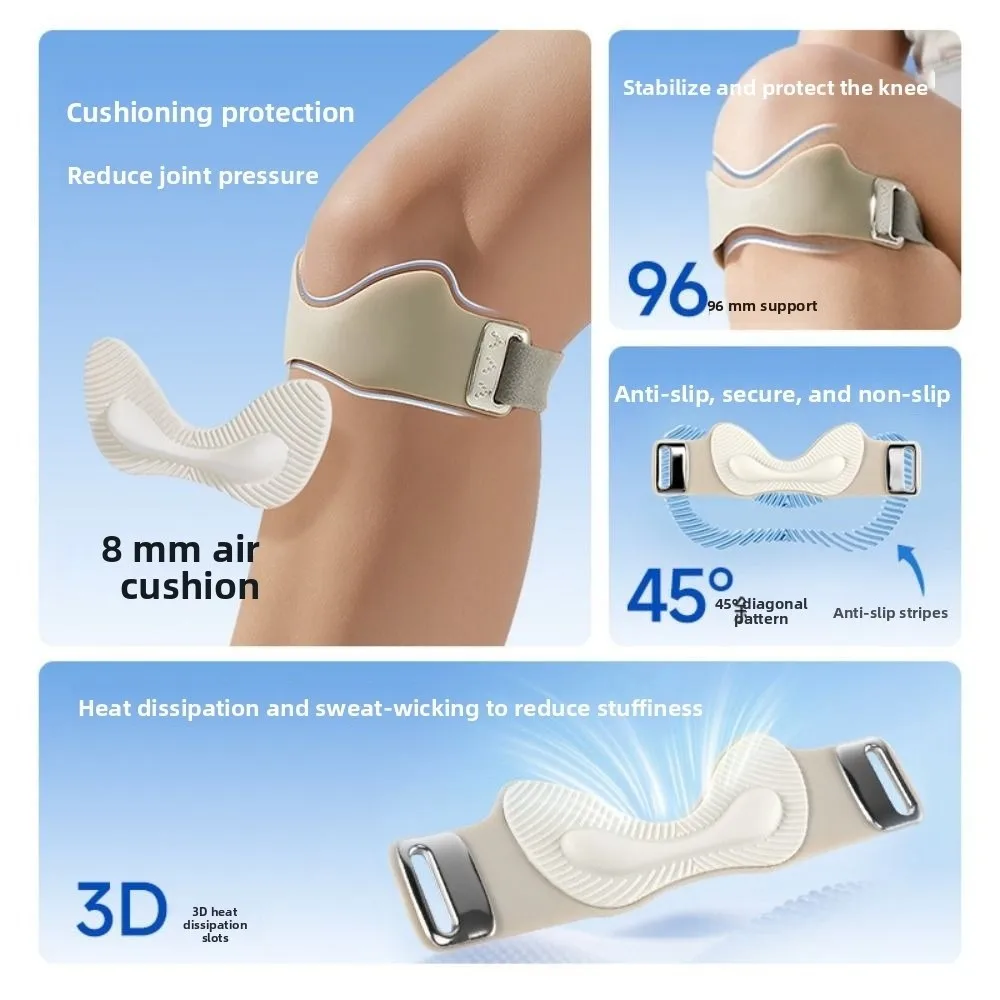 Cintas de silicona para tendón rotuliano con soporte elástico