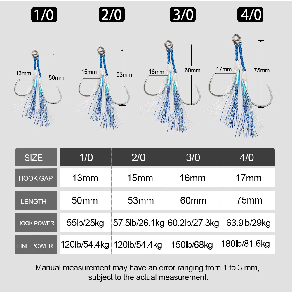 BKK Jigging Pro – Anzuelos Assist dobles para jigging metálico
