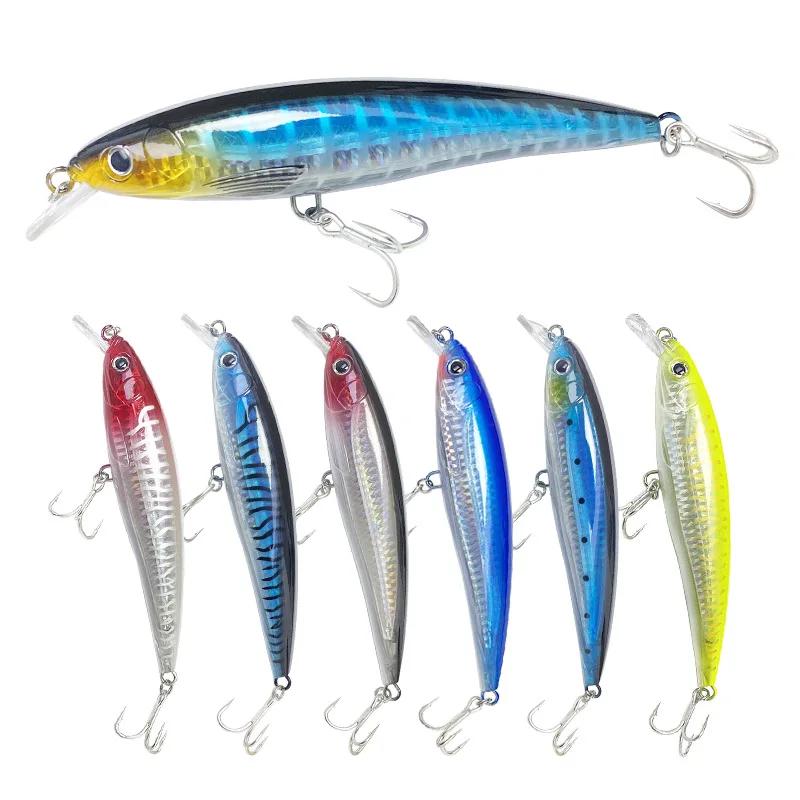 Jerkbait UV flotante para agua salada, lanzamiento largo - imagen 2